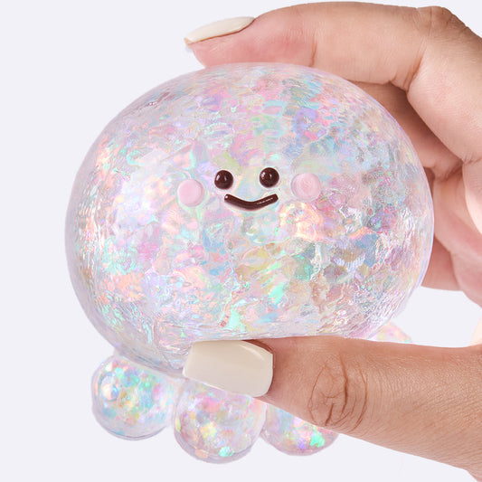 Blingbling Clear Octopus Squishy Toy