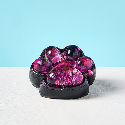 Transparent-black-pink Paw Squishy Toy