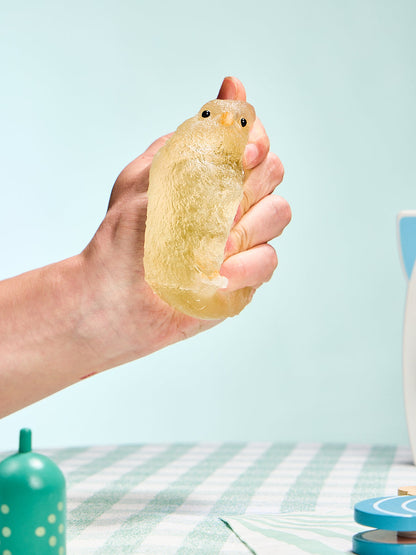 Transparent-yellow Chick Squishy Toy