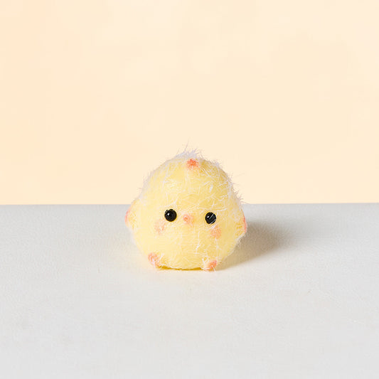 Flocked Mini Cute Chick Squishy Toy