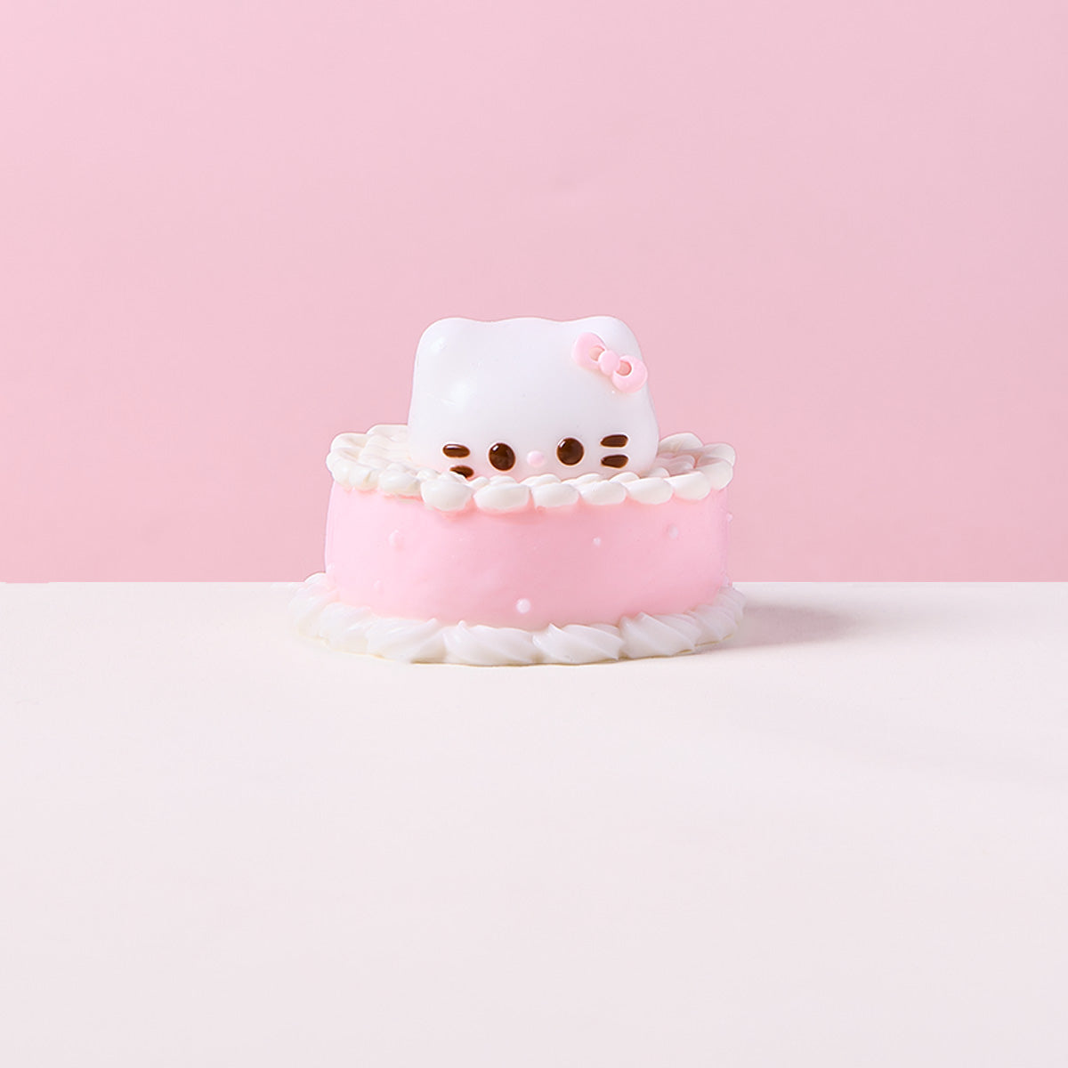 Pink Kitten Birthday Cake Squishy Toy