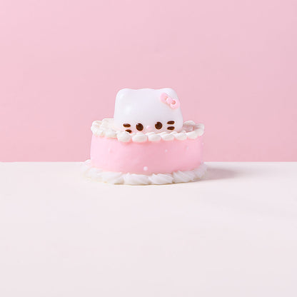 Pink Kitten Birthday Cake Squishy Toy