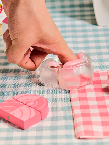 Transparent-pink Paw Squishy Toy
