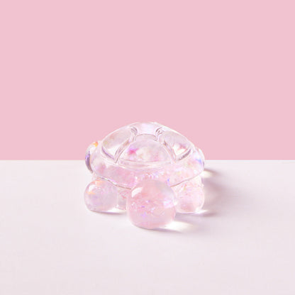 Blingbling Pink Turtle Squishy Toy