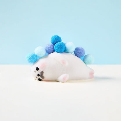 Flocked Seal Squishy Toy