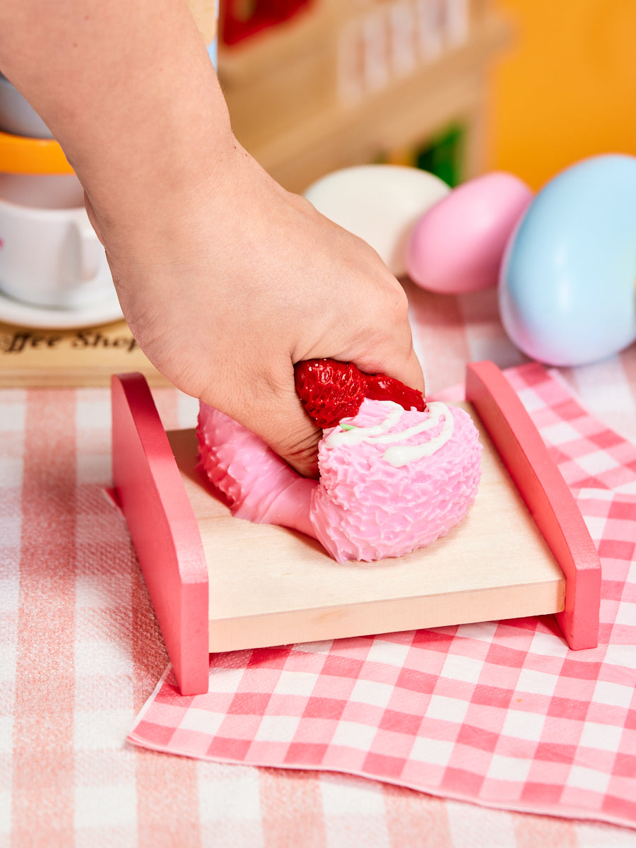 Strawberry Rice Ball Squishy Toy
