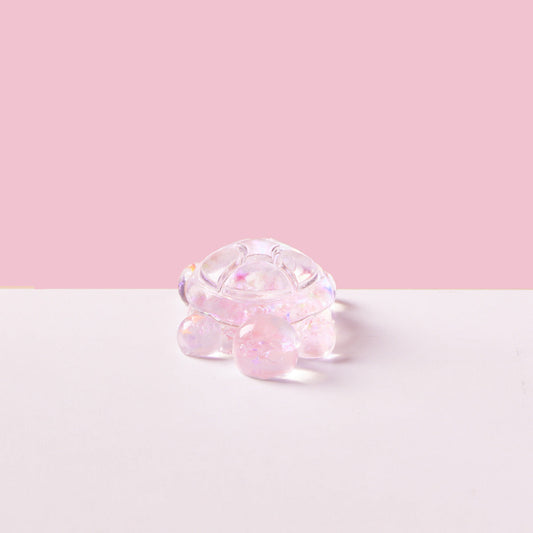 Blingbling Pink Cute Turtle Squishy Toy