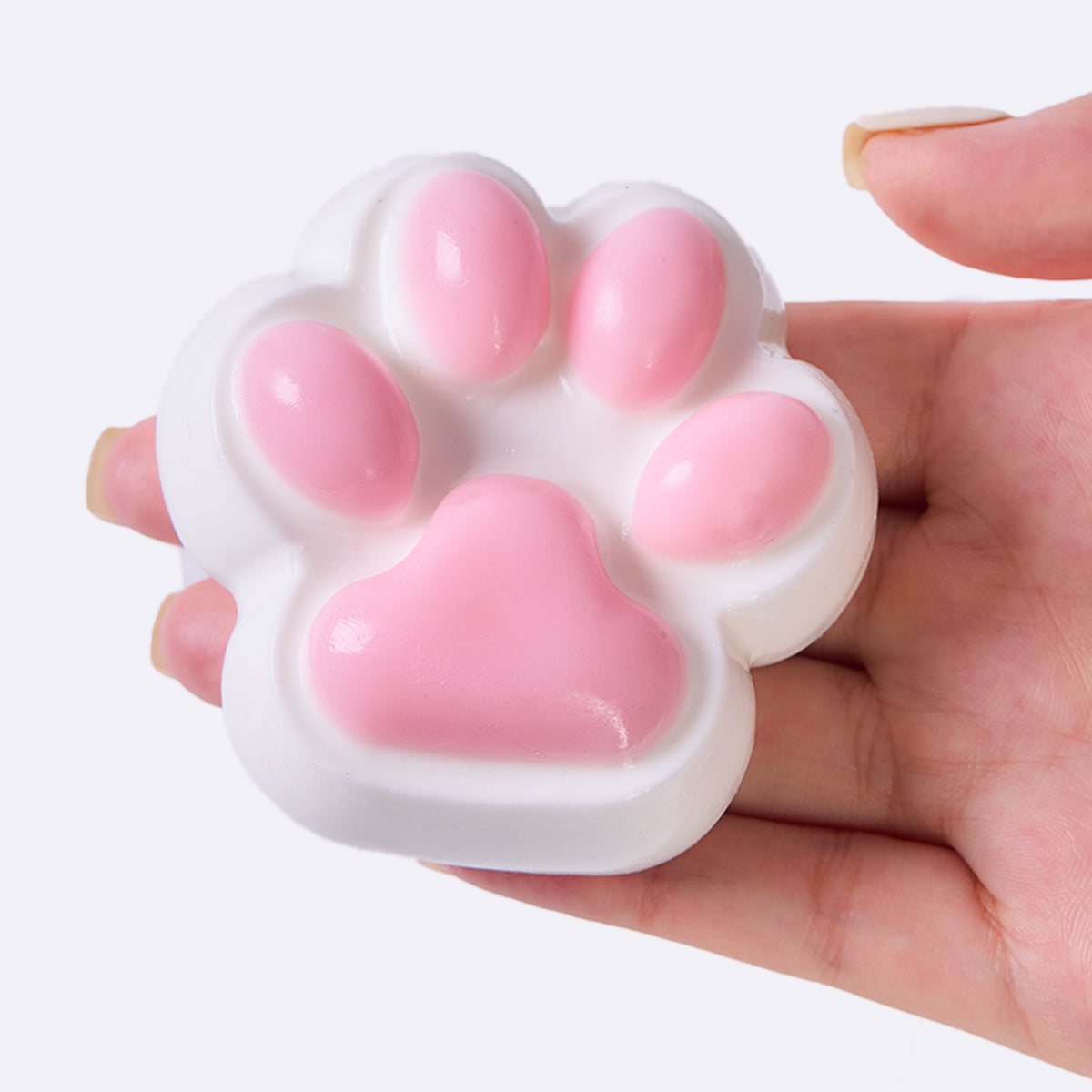 100g White-pink Paw Squishy Toy
