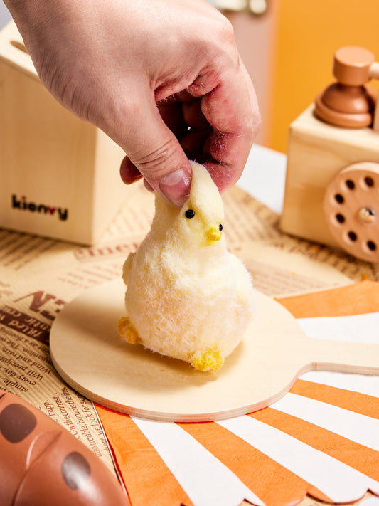 Flocked Chick Squishy Toy