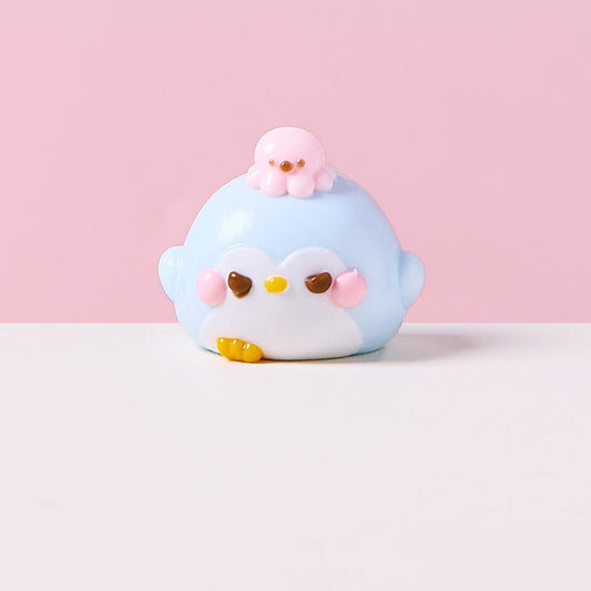 Cute Light Blue Penguin Squishy Toy
