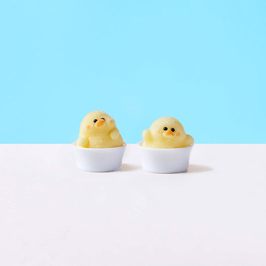 Flocked Mini Duck Set Squishy Toy