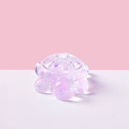 Blingbling Purple Turtle Squishy Toy
