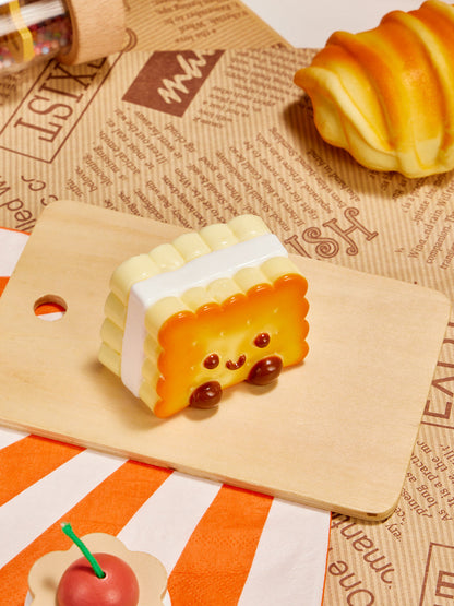 Cute Square Cookies Squishy Toy