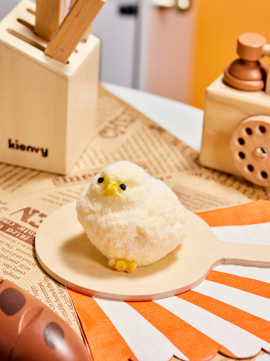 Flocked Chick Squishy Toy