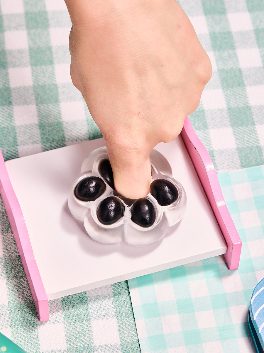 Transparent-black Paw Squishy Toy